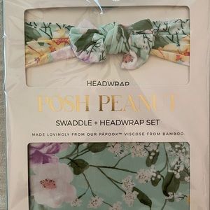 Posh Peanut Erin Swaddle & Headwrap Set